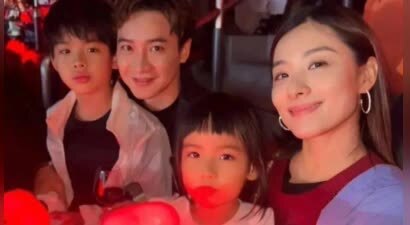 刘璇带儿女看演唱会，偶遇李小鹏同框合影引热议！