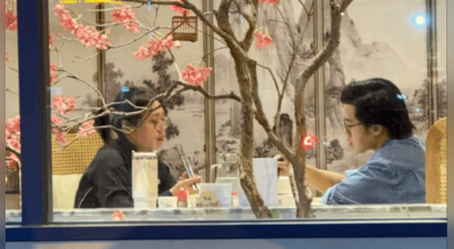 李雪琴王一通约会，头大脸大但身上不胖，男友梳大背头打扮很帅