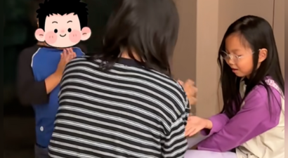 朱丹带娃度假，女儿掉牙流血，弟弟第一个跑去关心，姐弟感情真好