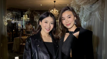 程晓玥参加闺蜜婚礼，腹部隆起明显，面相都变了，孕感十足