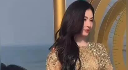 张柏芝现身河北无修图膀大腰圆，手背青筋暴露，果然路人手机真实