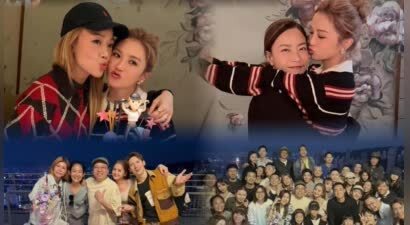 43岁蔡卓妍办庆生宴，小10岁男友C位同框，不焦虑宣言戳中无数人