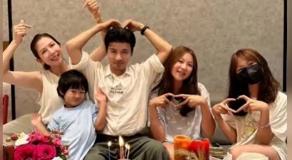 蔡少芬晒全家福！14岁楚儿超1米7碾压张晋，小女儿复刻她的美貌