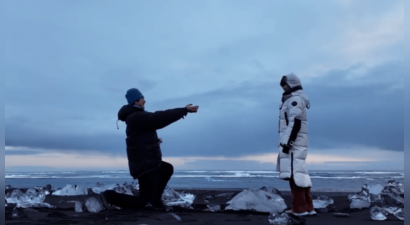 金莎官宣被孙丞潇求婚！冰岛相拥热吻，浪漫值拉满