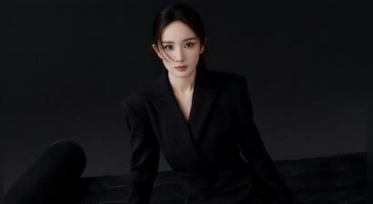 杨幂黑西装红高跟杀疯了！拿完视后穿回御姐装，这才是85花的转型