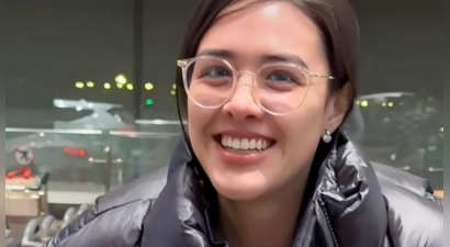 钟丽缇大女儿回北京，零下10度只穿皮夹克，张伦硕把羽绒服脱给她