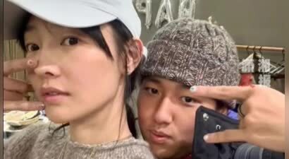 白百何晒与18岁大儿子合照，回应“好像姐弟”：可能元宝从小叫我姐姐的原因