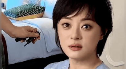 孙俪自夸剪完短发后巨美，笑称与女儿小花有代沟