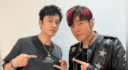 黄晓明晒出和周杰伦合照 配文：GO！JAY！