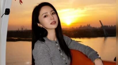 董璇松花江上乘缆车追落日温柔治愈