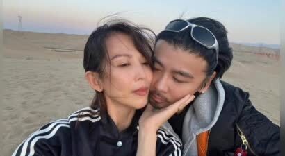 蔡少芬晒与老公张晋恩爱合照：谢谢你陪我23个生日