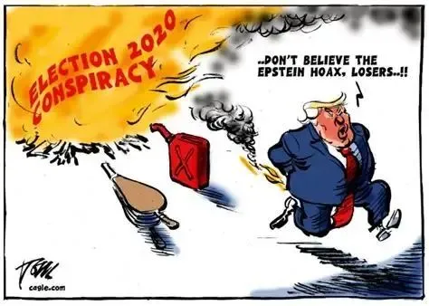 Trump and Epstein files by Tom Janssen