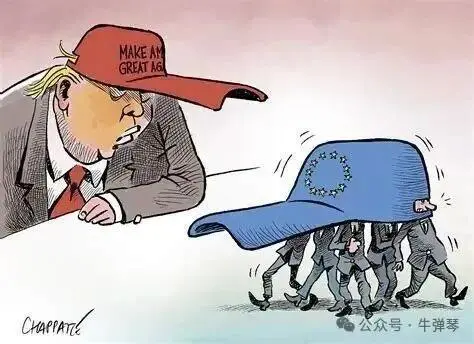 USA vs Europe | Globecartoon - Political Cartoons - Patrick Chappatte