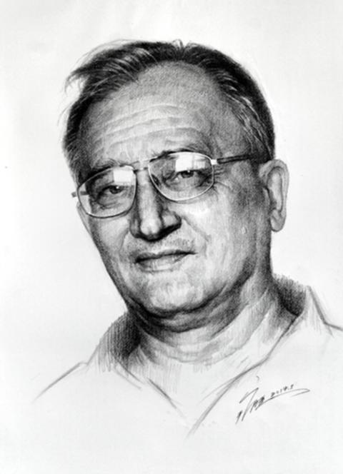 于广胜素描原创作品《安德烈萨维奇画像》.