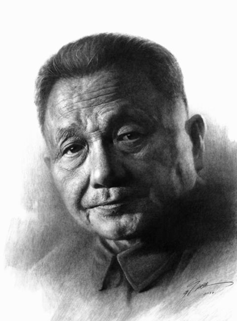 于广胜原创素描作品《费拉基米尔画像》.