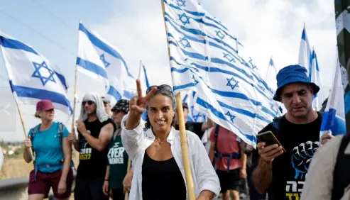 反对司法改革 以色列抗议者发起新一波全国性示威（IC photo）