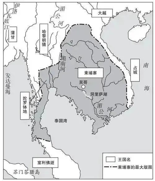 ▲泰老民族进入高棉境内