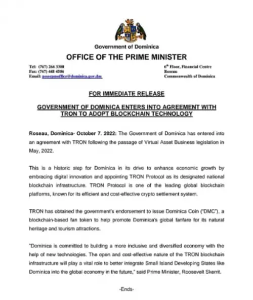 波场成为多米尼克“国家公链” 实现区块链行业零的突破-区块链文库