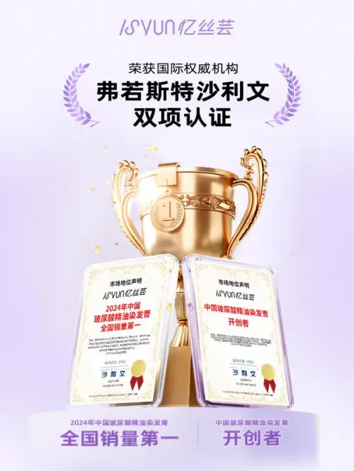 忆丝芸斩获2025京东超市新锐发展品牌，中国玻尿酸精油染发膏开创者再获行业认可