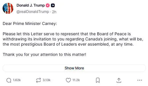 特朗普生氣了，達沃斯后，狂發80條帖子…