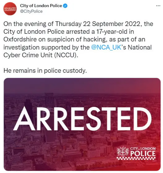 英国警方确认 涉嫌《GTA6》泄露事件的少年黑客已被捕