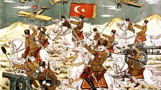 ▲一战时期的奥斯曼帝国