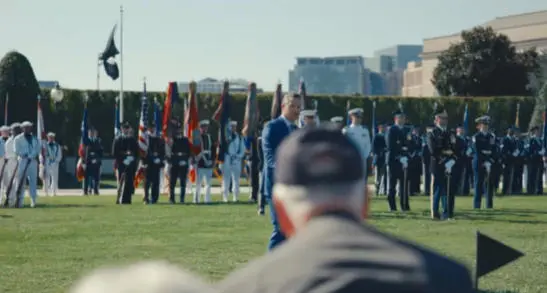 9月19日，赫格塞思和美军代表出席美国战俘纪念仪式 视频截图