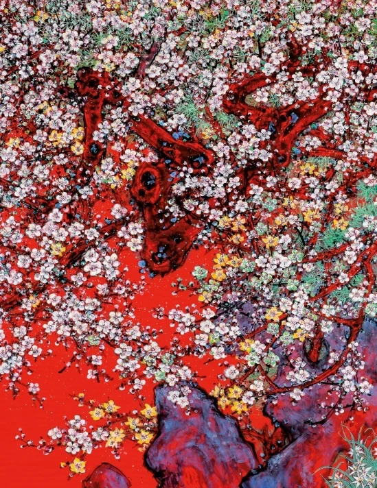 《盛景中国红》局部-2