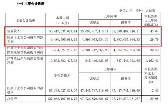 4000億新能源巨頭半年大賺近65億1