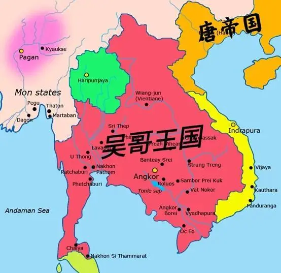 ▲吳哥王朝時期的柬埔寨是中南半島上的霸主