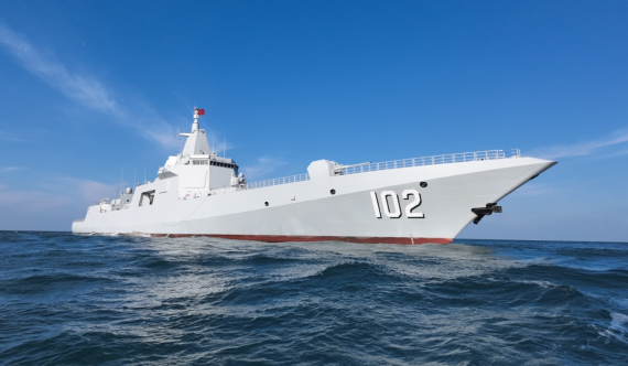 “万吨大驱”拉萨舰建立全舰性反无人作战部署