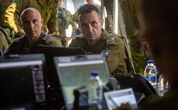 11月5日，哈勒维对第210后备师进行视察。图自《以色列时报》