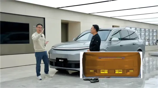 理想高管分享最早的理想L9前脸：大嘴格栅设计 可主动开闭