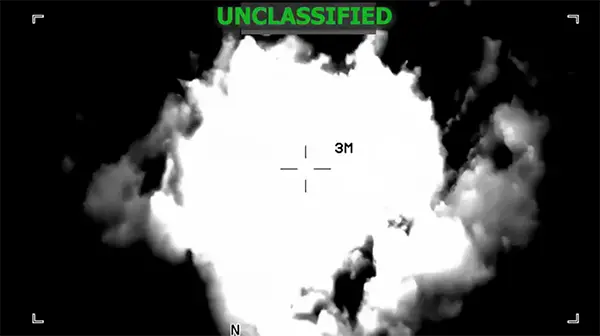 當地時間12月4日，美軍在東太平洋打擊“販毒船”致4人死亡。 社交媒體