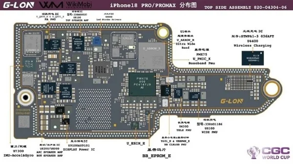 苹果iPhone 18 Pro系列主板图:私自扩容手机要报废、为散热双层设计被弃