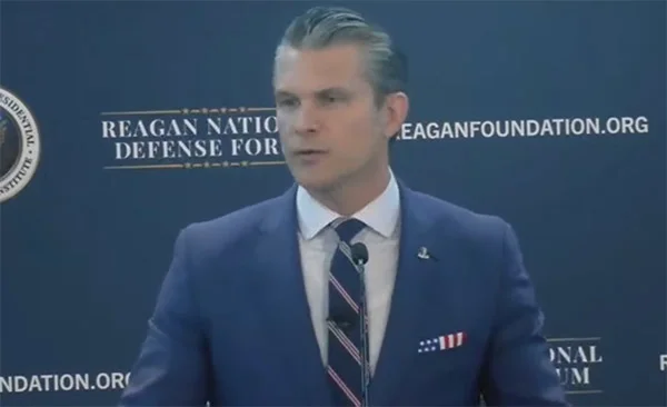 美国国防部长赫格塞思 视频截图