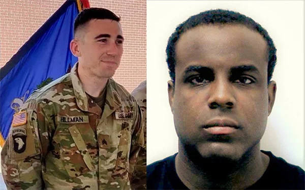 左为希尔曼，右为威尔森，他和拉德福德类似，是没有海外部署经历的黑人士兵