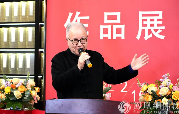 佛教文化的独特诠释，沛溪书画禅作品展在苏州寒山寺开幕