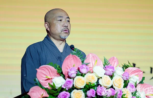 福州市佛教协会常务副会长、闽侯县佛教协会会长、雪峰崇圣禅寺负责人传观法师致辞