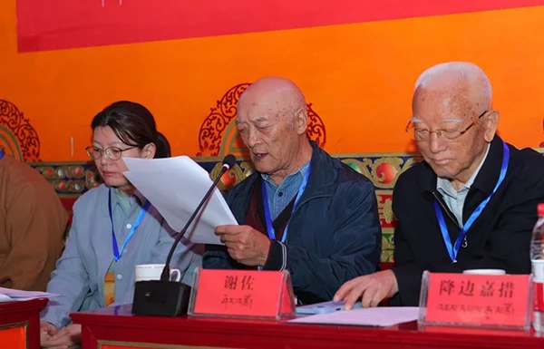 谢佐教授主持上午的学术座谈会