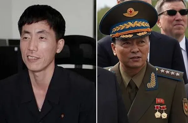 图左为金光赫所长，图右为金光赫司令