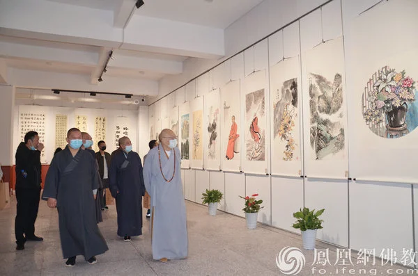 “喜迎二十大 礼赞新时代”翰缘·谷山宝宁寺书画院书画作品展开幕