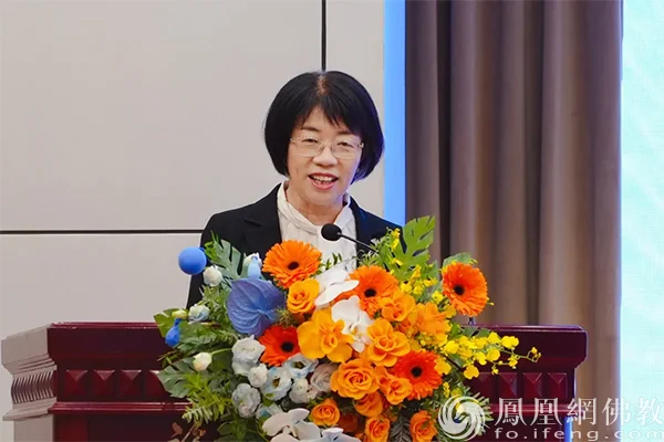 日本驻广州总领事馆总领事贵岛善子在开幕上发表贺词