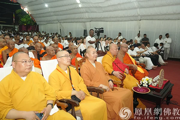 中国济南神通寺与斯里兰卡大菩提王寺缔结五周年庆典在斯里兰卡举行