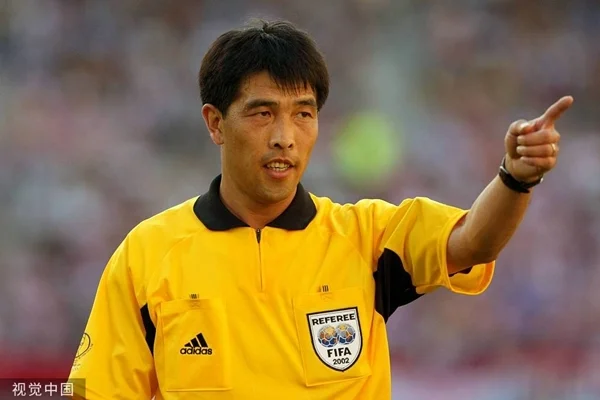 2002年6月3日，日本，2002世界杯小组赛，克罗地亚Vs墨西哥，陆俊担任主裁判。