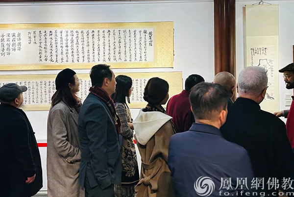 佛教文化的独特诠释，沛溪书画禅作品展在苏州寒山寺开幕