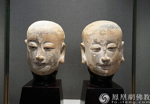 台湾中华人间佛教联合总会文物捐赠的罗汉头像