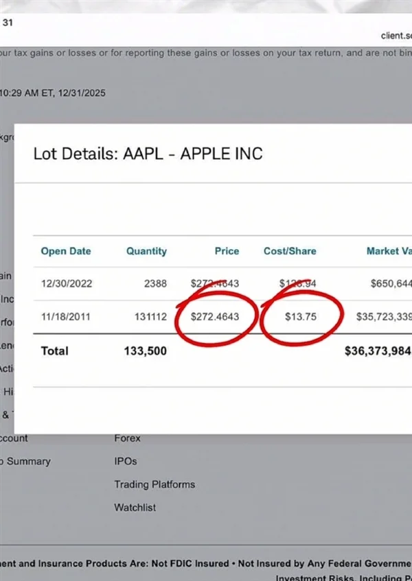 段永平晒部分持仓:苹果股价翻了18倍 掌管约50个账号