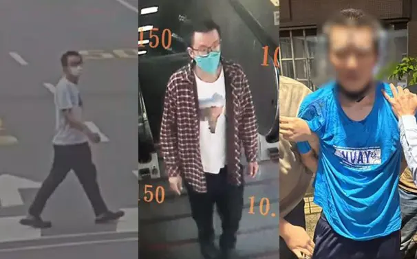 ▲杀人未遂犯逃亡4天“每天不一样”，落网后面容超憔悴。（图／台警方提供）