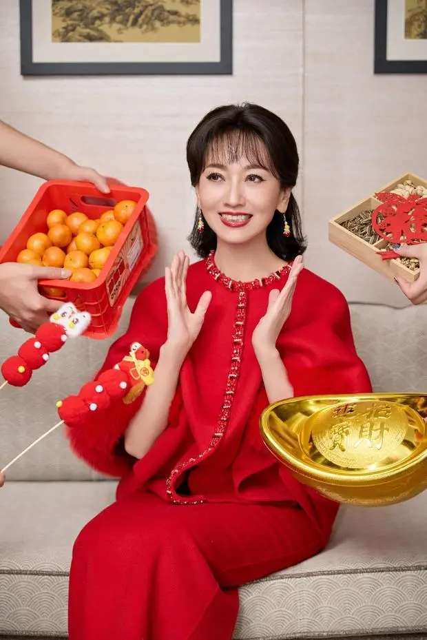 赵雅芝心情愉悦。